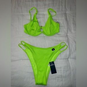 Hollister Co Bikini Set - Neon Green